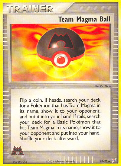Team Magma v Aqua Team Magma Ball #80/95